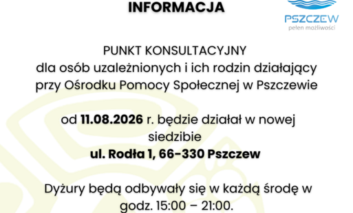 Zdjęcie do Zmiana adresu OPS i Punktu Konsultacyjnego 