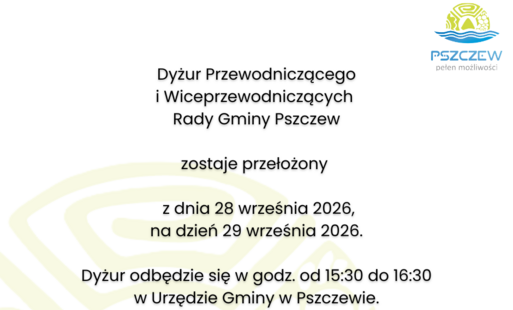Zdjęcie do Dyżur Przewodniczącego Rady Gminy