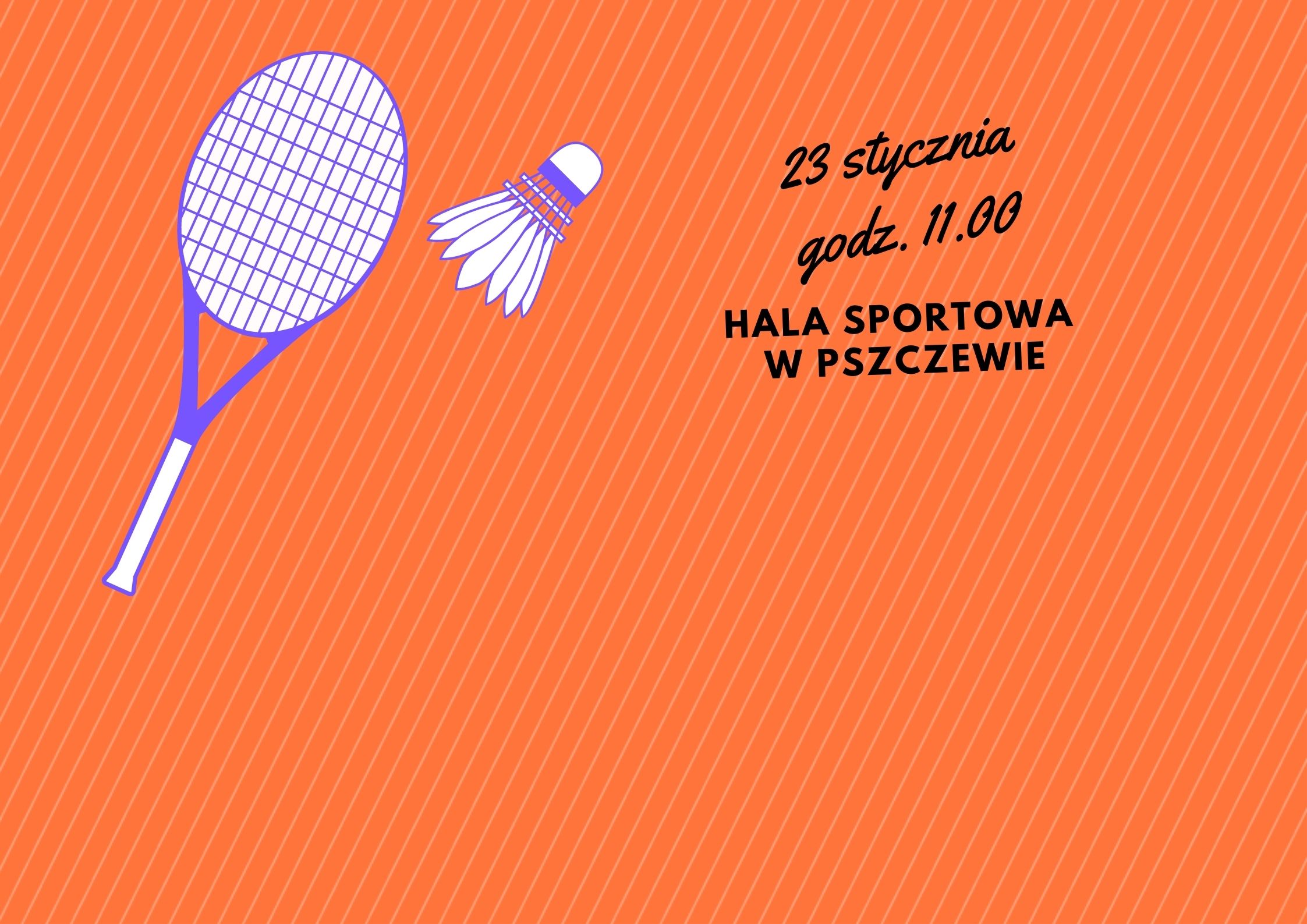 Rodzinny Turniej Badmintona o Puchar Wójta Gminy Pszczew