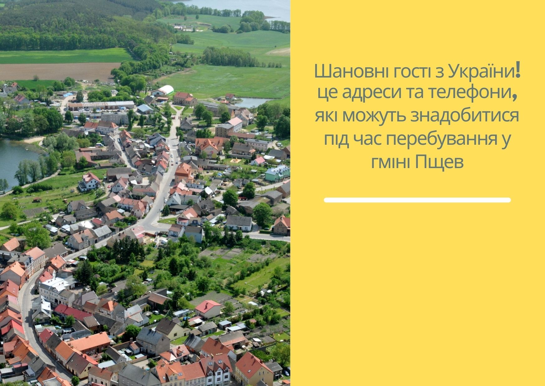 Informacje dla obywateli Ukrainy przebywających na terenie gminy Pszczew